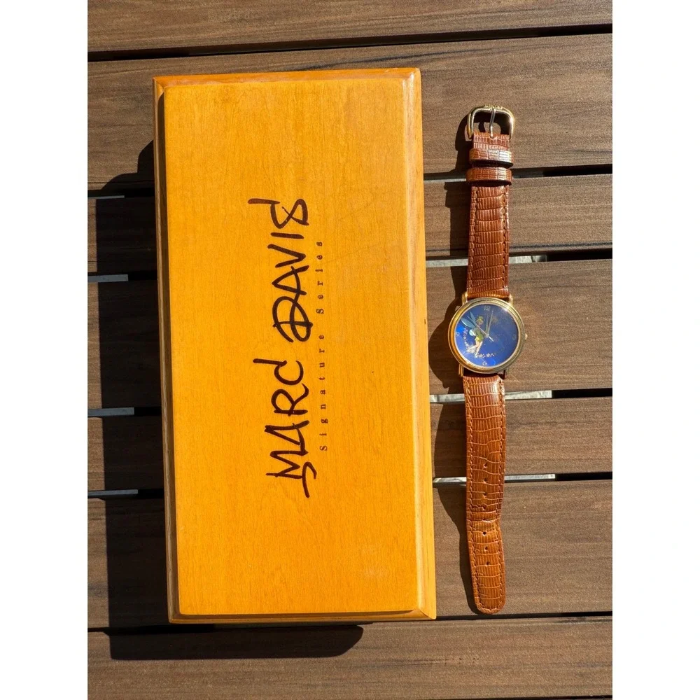 Marc Davis Signature Series Disney Tinker Bell‎ Limited Edition Watch Gold Tone